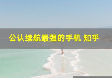 公认续航最强的手机 知乎